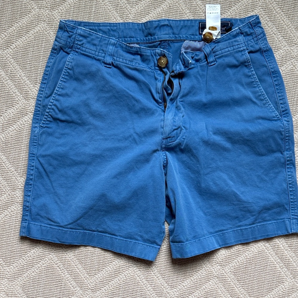 Vineyard Vines Men's Ocean Blue Flat Front Shorts